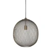 Hanglamp Maroggia Bruin rond 40cm koper 1-lichts