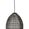 Hanglamp MAROLA Zwart goud 37x30 cm