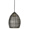 Hanglamp MAROLA Zwart goud 25x20 cm