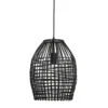 Hanglamp Orcia Rond 30 cm rotan zwart