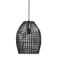 Hanglamp Orcia Rond 30 cm rotan zwart