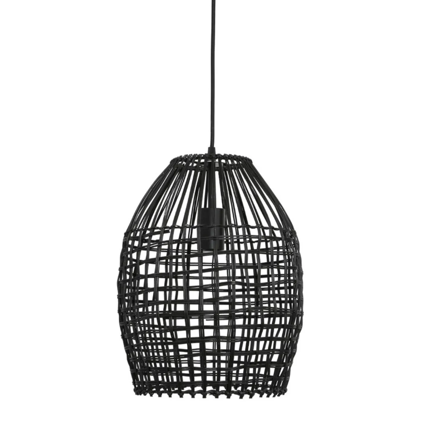 Hanglamp Orcia Rond 30 cm rotan zwart