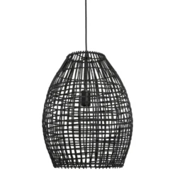 Hanglamp Orcia Rond 40 cm rotan zwart