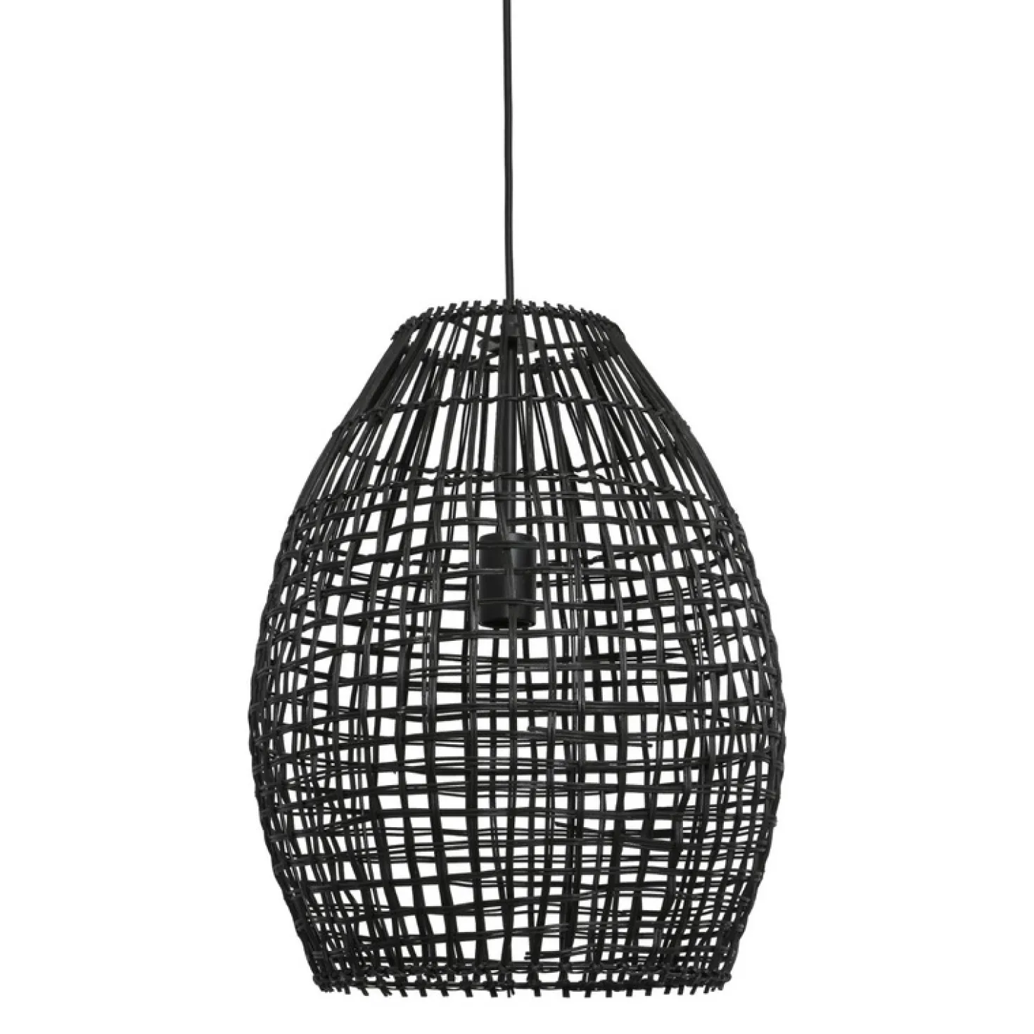 Hanglamp Orcia Rond 40 cm rotan zwart