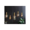 Hanglamp Peglio Glas smoke antiek brons 5-lichts