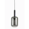 Hanglamp Peglio Glas smoke zwart 1-lichts