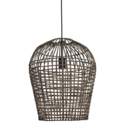 Hanglamp Scarperio Rond 40 cm rotan bruin