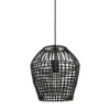 Hanglamp Scarperio Rond 28 cm rotan zwart