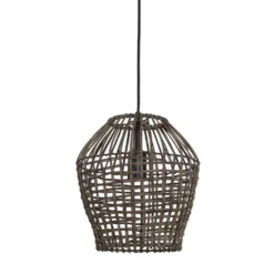 Hanglamp Scarperio Rond 28 cm rotan bruin