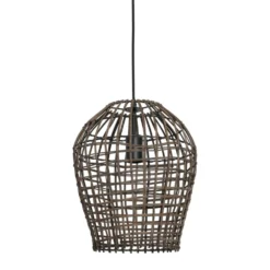 Hanglamp Scarperio Rond 31 cm rotan bruin