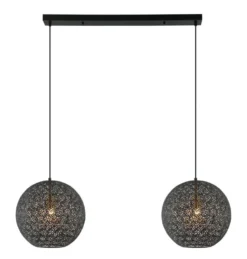 Hanglamp Tossica Ø 40 cm zwart staal 2-lichts