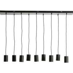 Hanglamp Trecate Mat zwart 9-lichts