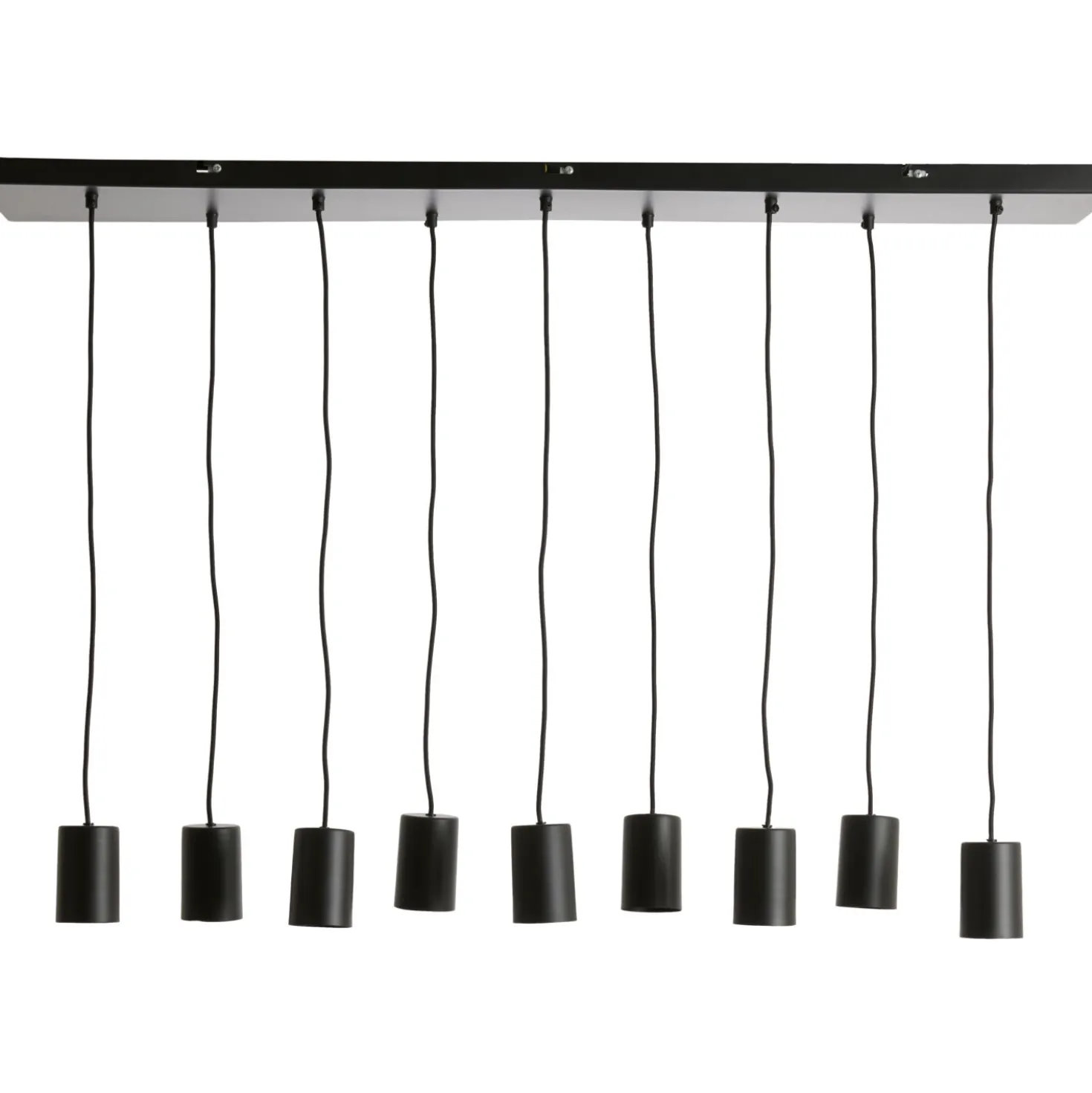 Hanglamp Trecate Mat zwart 9-lichts