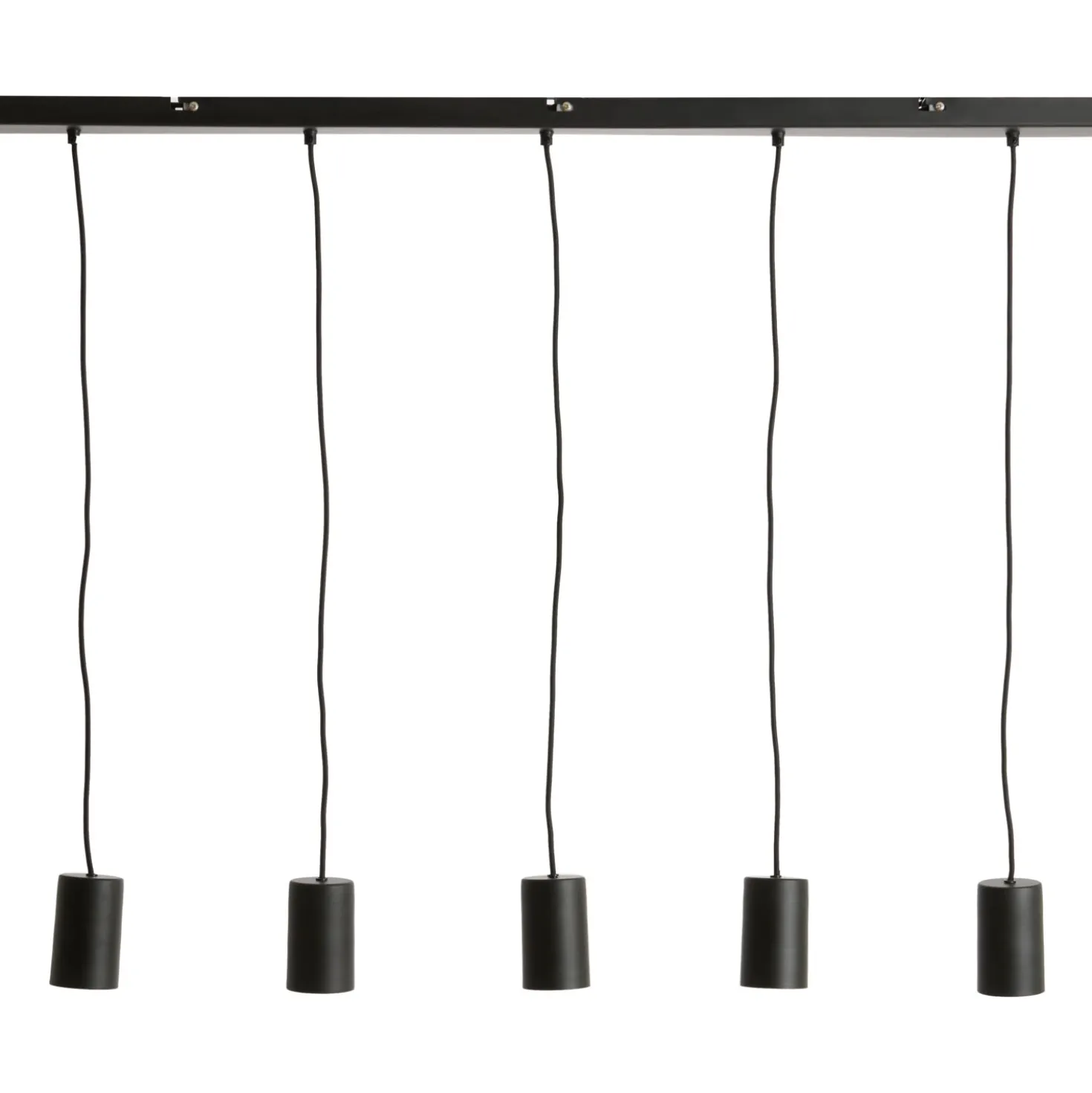 Hanglamp Trecate Mat zwart 5-lichts