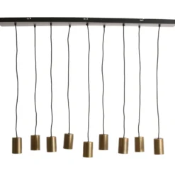 Hanglamp Trecate Ruw antiek brons 9-lichts