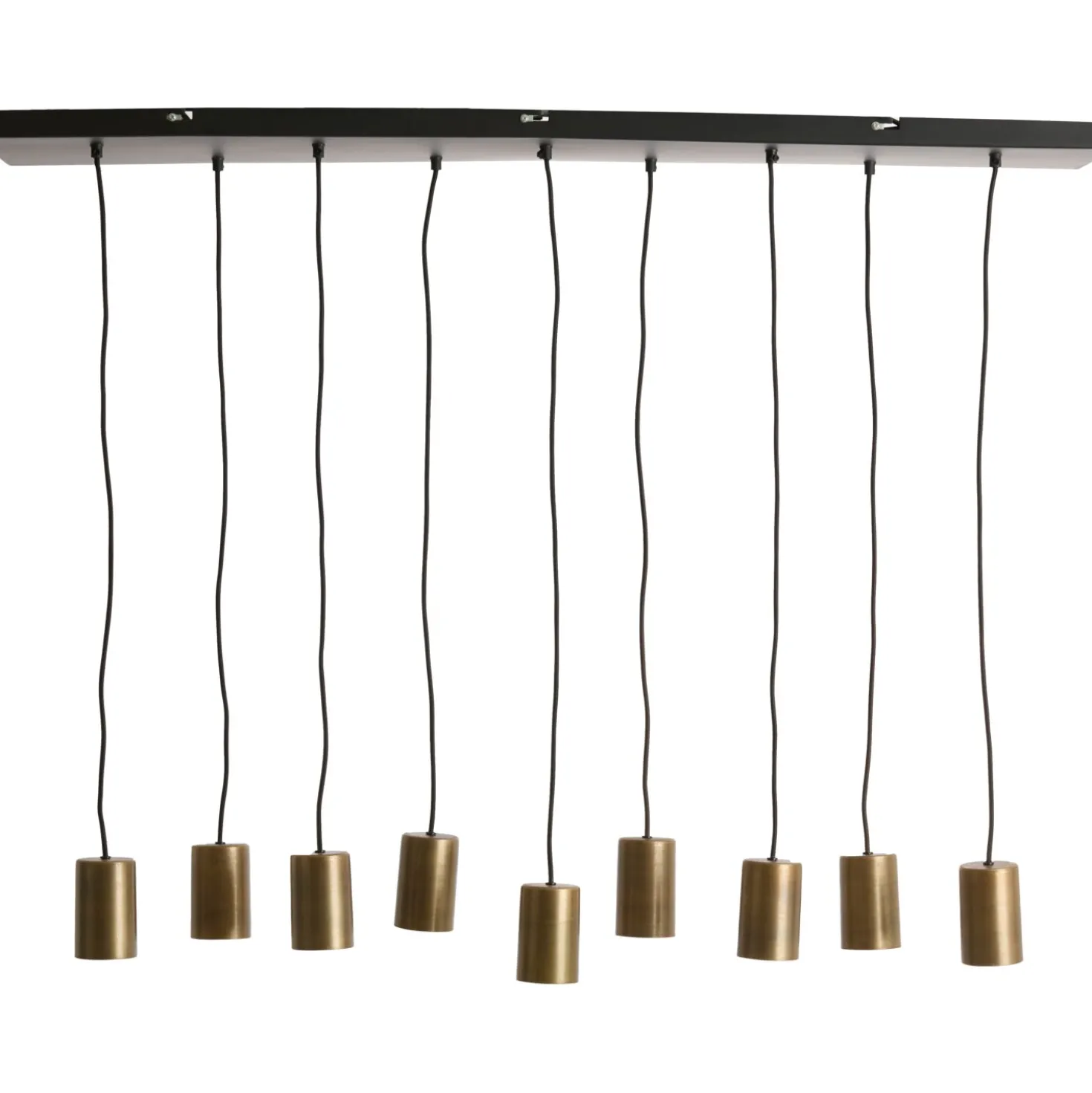 Hanglamp Trecate Ruw antiek brons 9-lichts