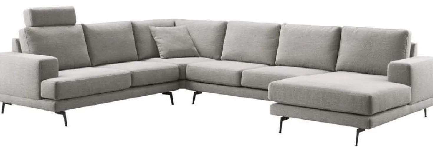 Hoekbank links Acante Grijs basic comfort