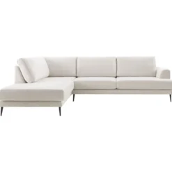 Hoekbank links Ansio Beige basic comfort