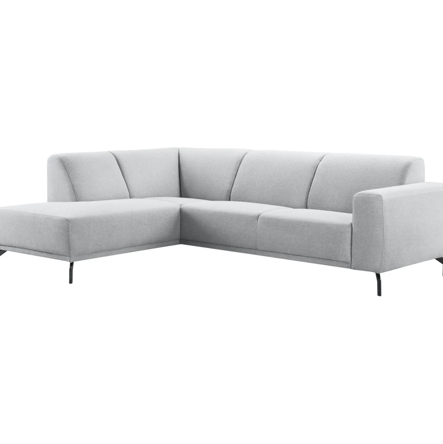 Hoekbank links Bellanti Lichtgrijs premium comfort