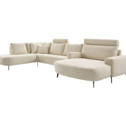 Hoekbank links Davanti HR-zitting beige