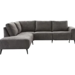 Hoekbank links Davanti Pocket HR koudschuim donkergrijs