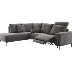 Hoekbank links Davanti Pocket HR koudschuim donkergrijs