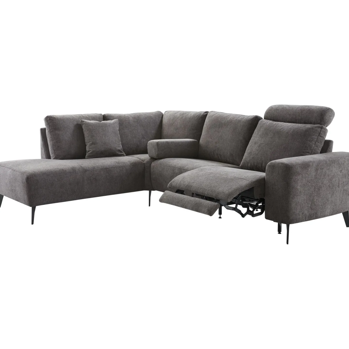 Hoekbank links Davanti Pocket HR koudschuim donkergrijs
