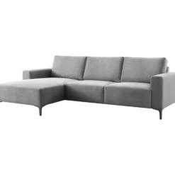Hoekbank links Fabria Donkergrijs basic comfort