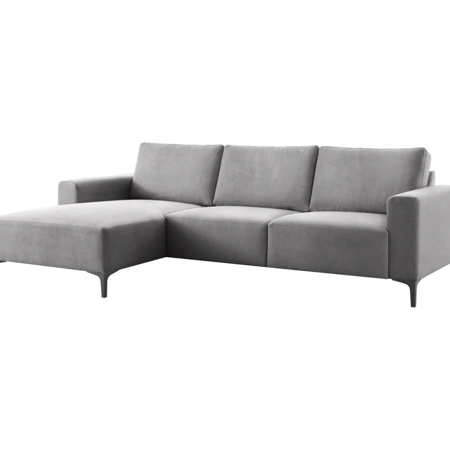 Hoekbank links Fabria Donkergrijs basic comfort