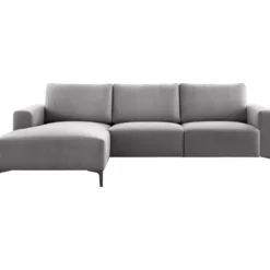 Hoekbank links Fabria Donkergrijs basic comfort