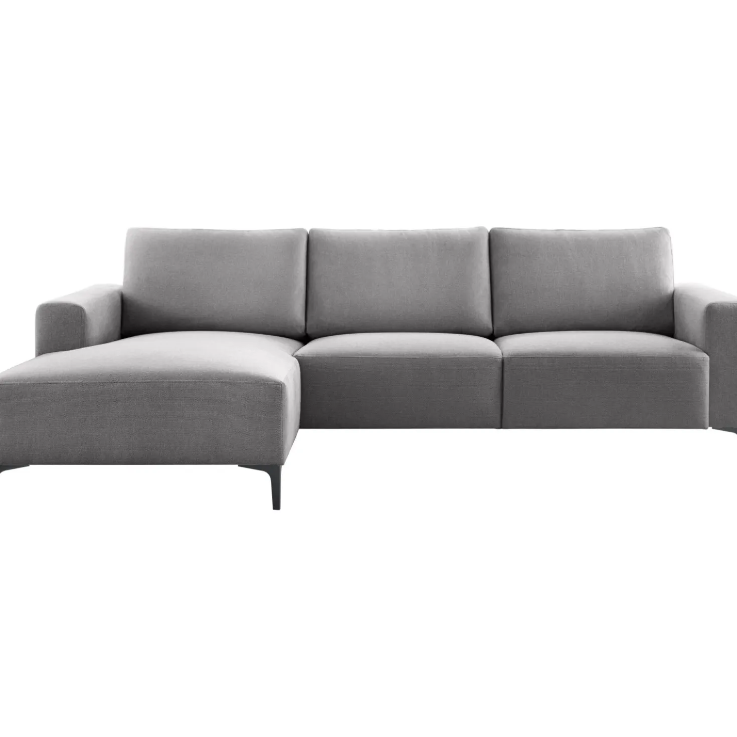 Hoekbank links Fabria Donkergrijs basic comfort