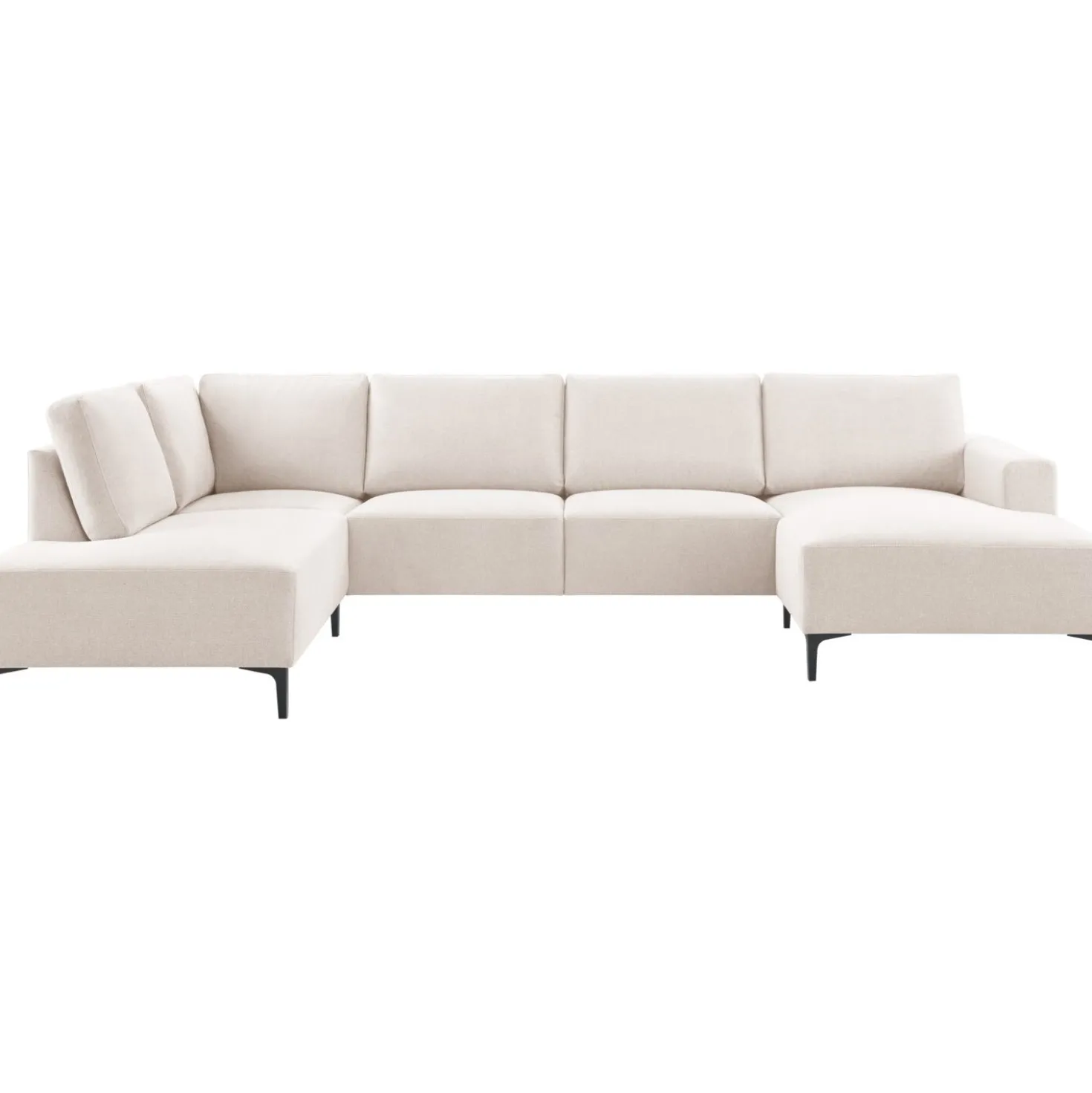 Hoekbank links Fabria Groot beige basic comfort