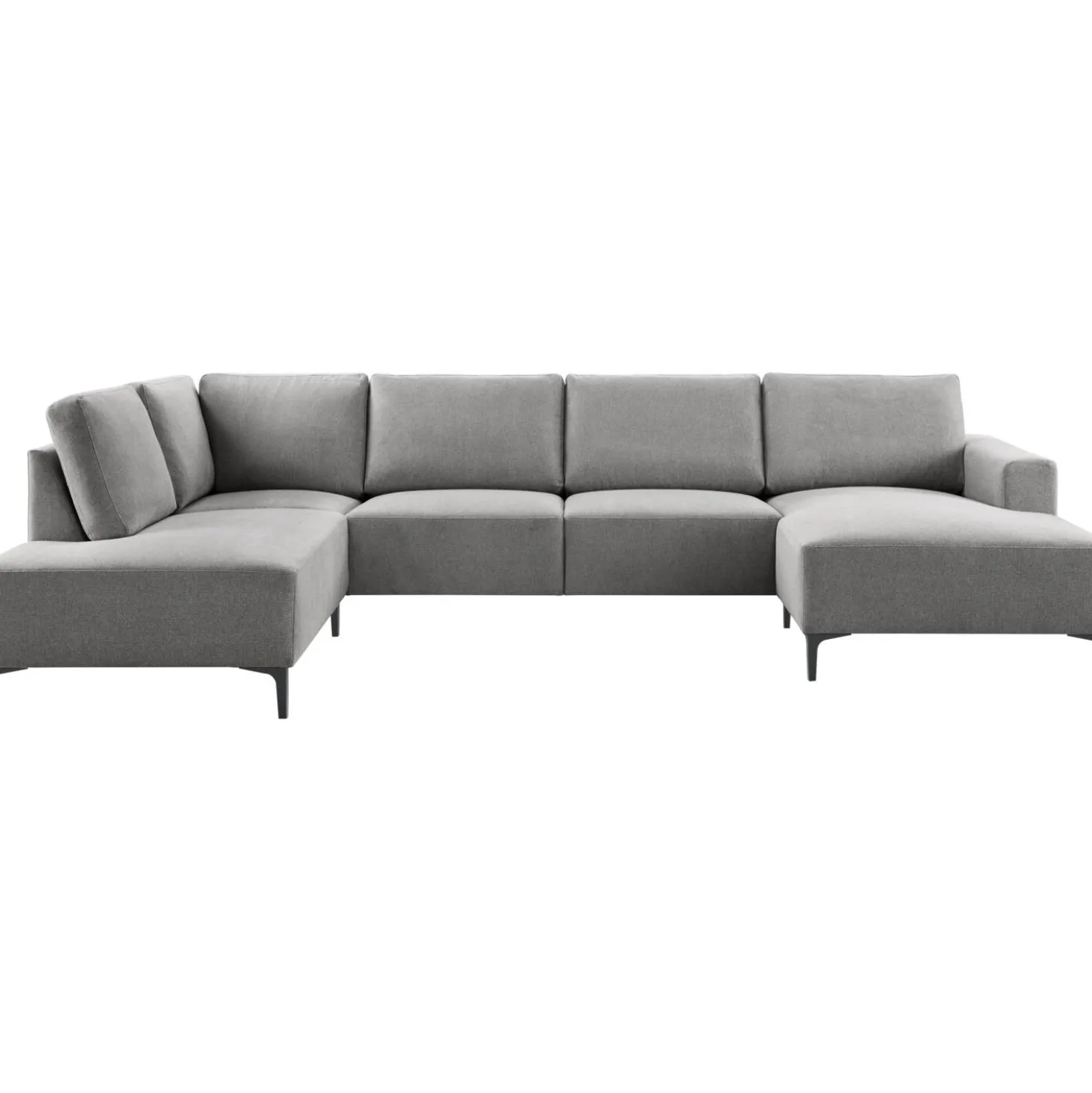 Hoekbank links Fabria Groot donkergrijs basic comfort