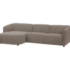 Hoekbank links Lavanga Taupe basic comfort