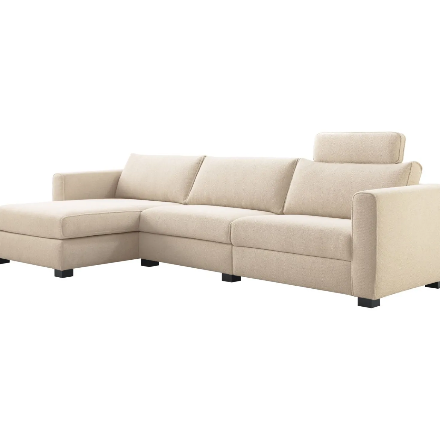 Hoekbank links Licato Naturel relaxfunctie premium comfort