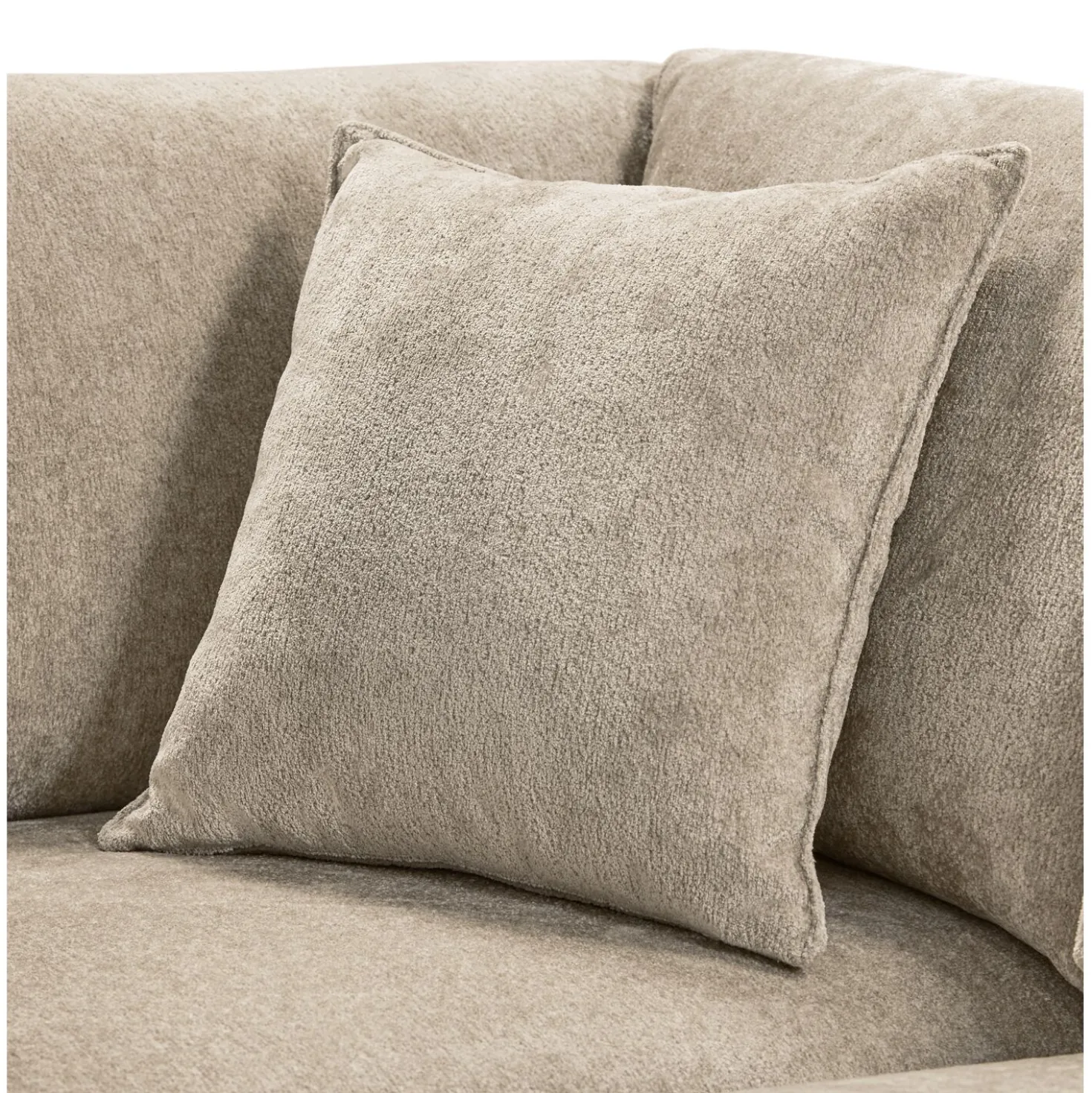 Hoekbank links Licato Taupe relaxfunctie excellent comfort