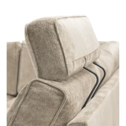 Hoekbank links Licato Taupe relaxfunctie excellent comfort