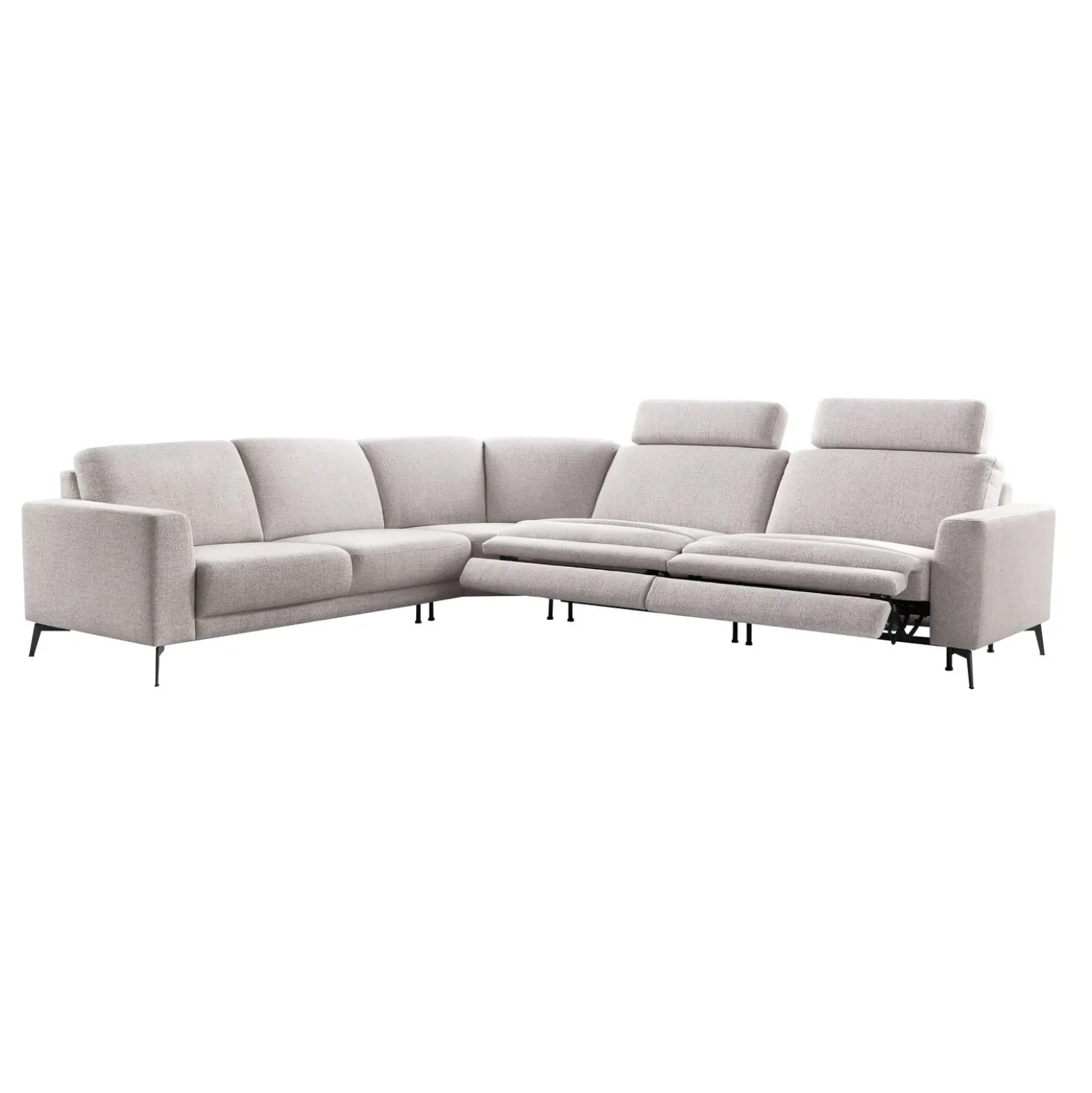 Hoekbank links Moscato Lichtgrijs excellent comfort