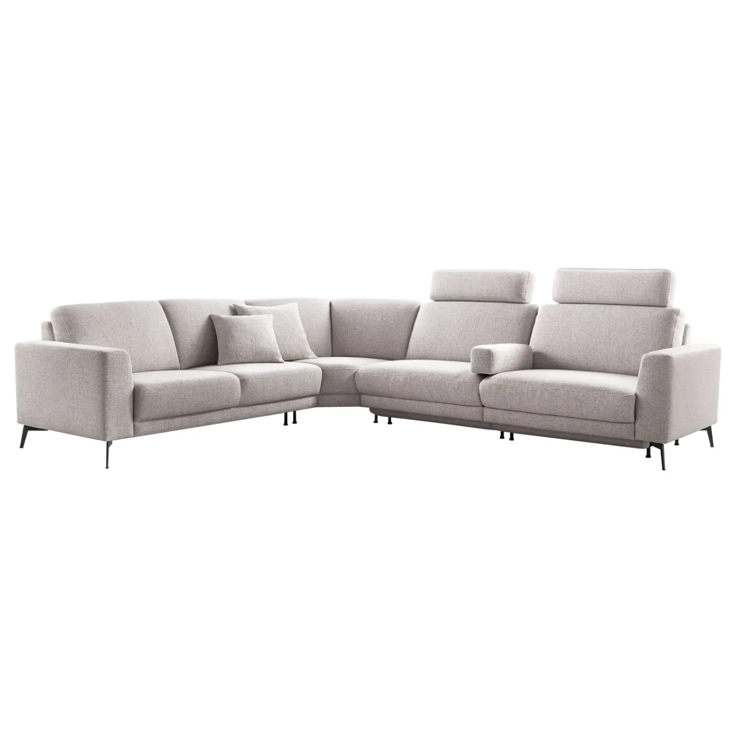 Hoekbank links Moscato Lichtgrijs excellent comfort