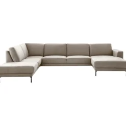 Hoekbank links Moscato Traagschuim beige relaxfunctie