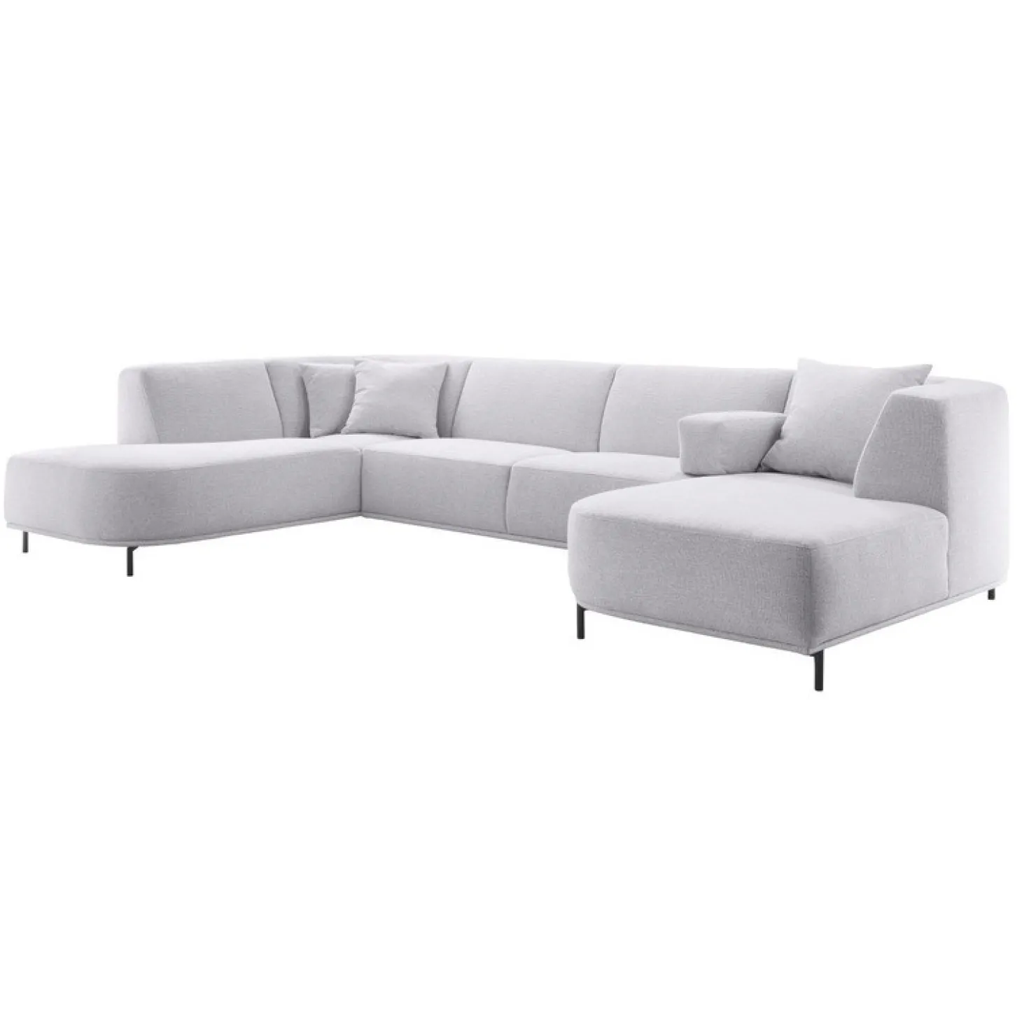 Hoekbank links Pantini Lichtgrijs basic comfort