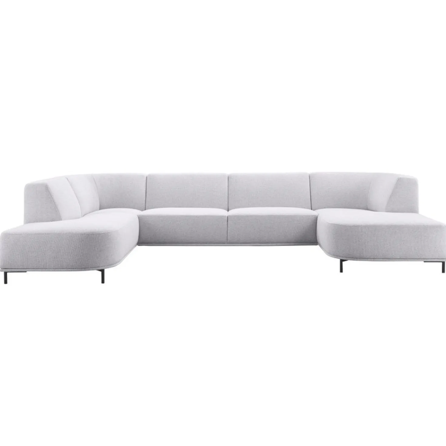 Hoekbank links Pantini Lichtgrijs excellent comfort