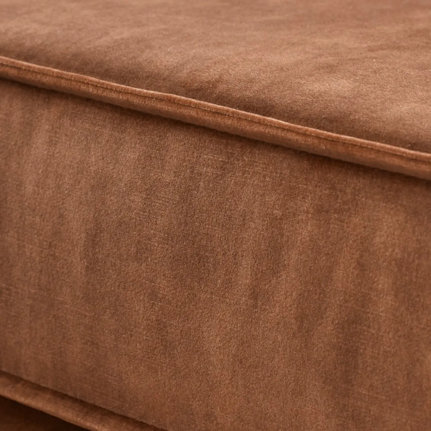 Hoekbank links Pomonte Velvet bruin basic comfort