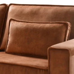 Hoekbank links Pomonte Velvet bruin basic comfort