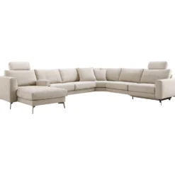 Hoekbank Linoza Naturel relaxfunctie rechts premium comfort