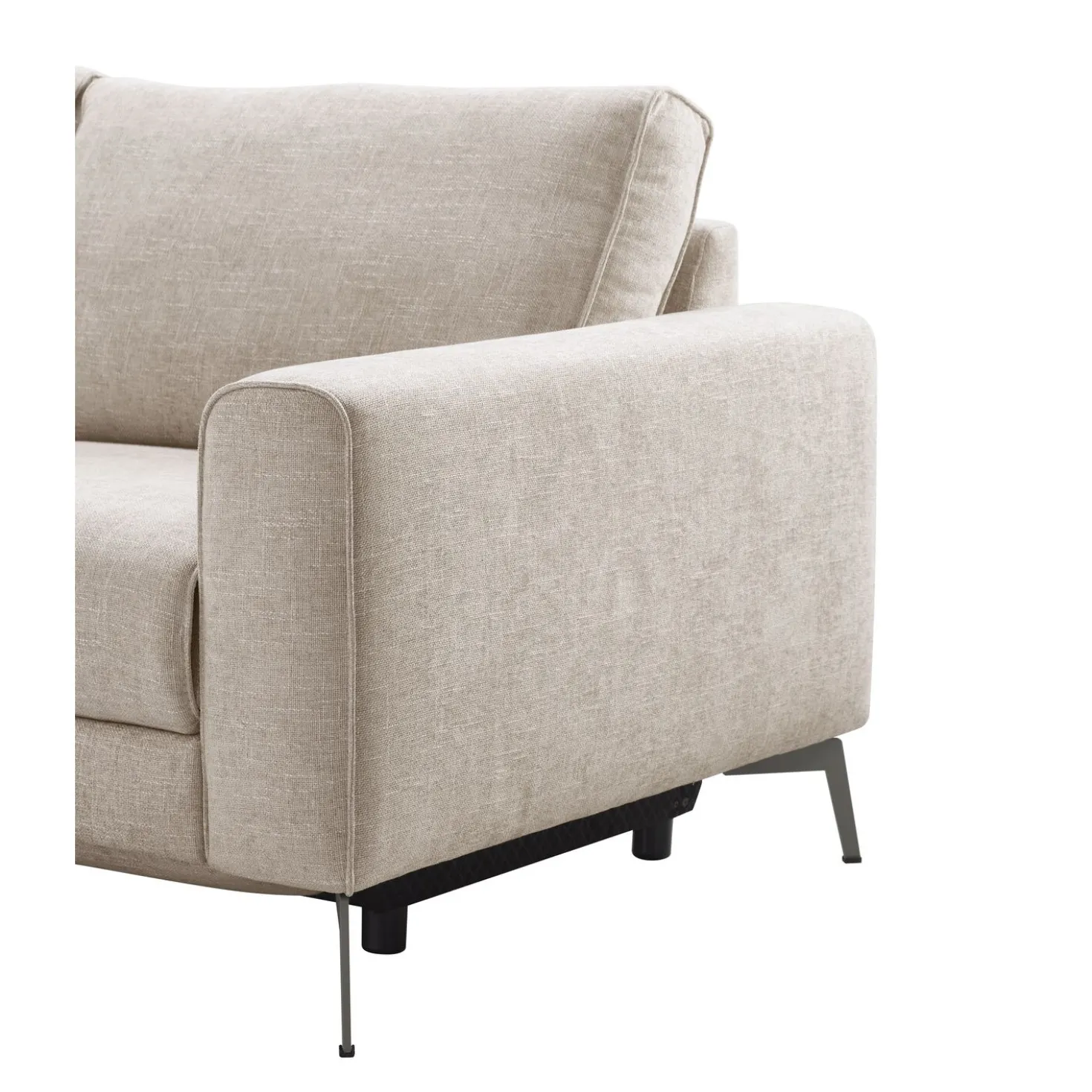 Hoekbank Linoza Naturel relaxfunctie rechts premium comfort