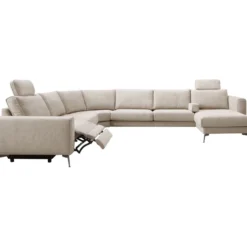 Hoekbank Linoza Naturel relaxfunctie links premium comfort