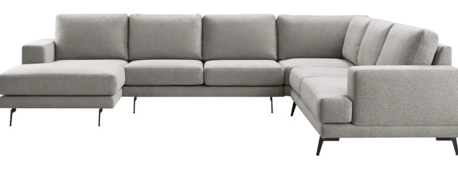 Hoekbank rechts Acante Grijs basic comfort