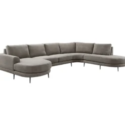 Hoekbank rechts Aziri Pocket visco zitting taupe