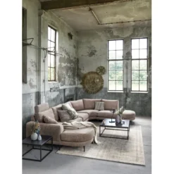 Hoekbank rechts Aziri Pocket visco zitting taupe